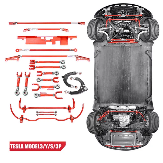 Auto Parts Control Arm For Tesla Model 3 Model S Sway Bar Strut Brace Suspension Reinforcement