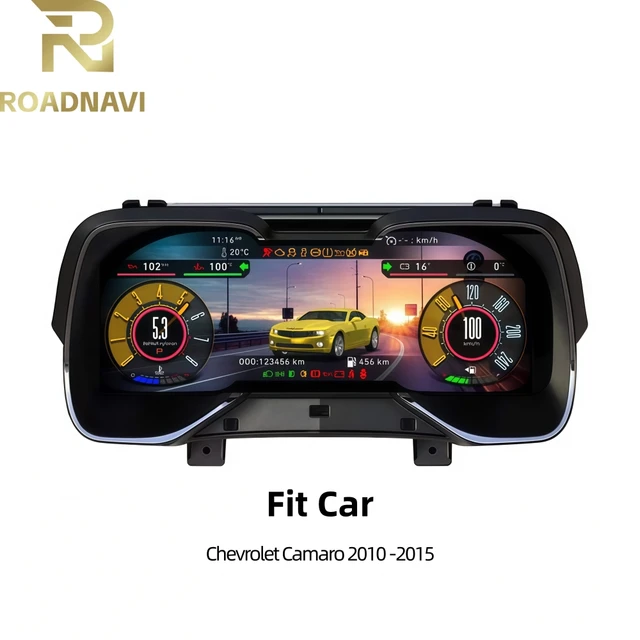Roadnavi Car Auto Speedometer For Chevrolet Camaro 2010 -2015 Lcd Digital Cluster Car Dashboard