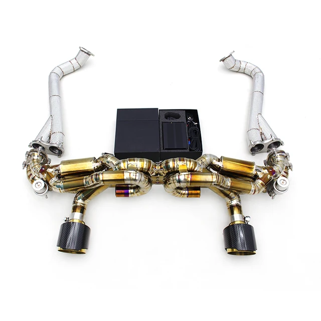 Oem Titanium Catback Exhaust Downpipe For Porsche 718 Cayman Spyder Gts/gt4 4.0l 2025 Exhaust Pipe