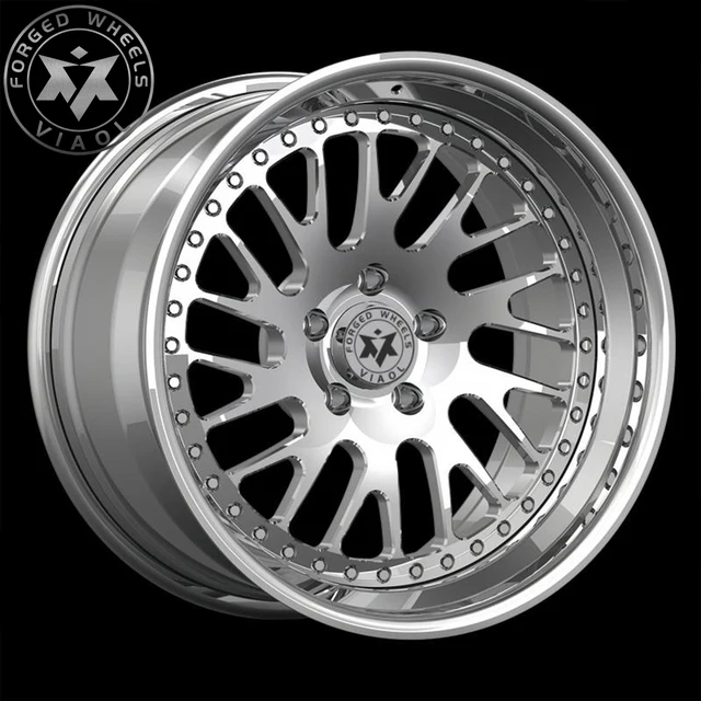 Forged 2-piece Wheels Chrome Glod 18-22inch 5*120 5*112 5*114.3 For Nissan Gtr35 Mustang Cobra 86
