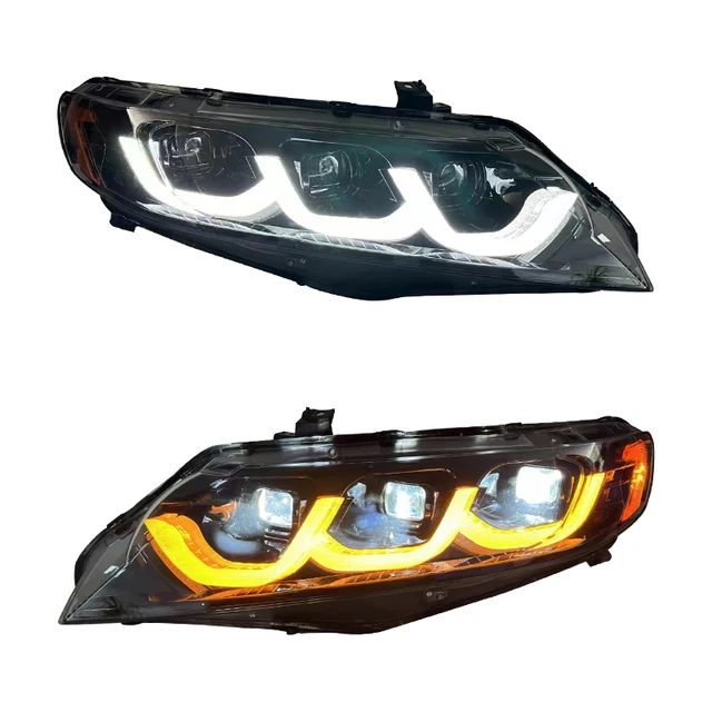 Yu Guang Hot Sell Led Headlights For Honda Civic 8th Gen 2006 2011 Auto Parts Front Lights Assembly